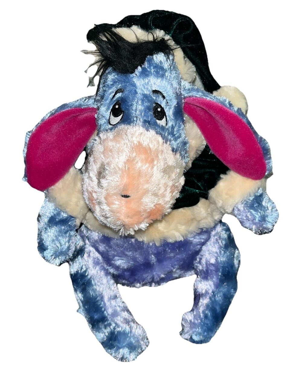 eeyore christmas Elf plush Disney Store exclusive holiday 12”Eeyore Santa Eeyore